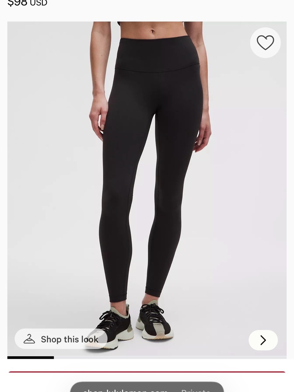 lululemon athletica High-Rise Full-Length Leggings in Black